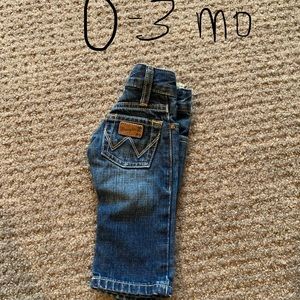 Baby 0-3 month wrangler jeans
